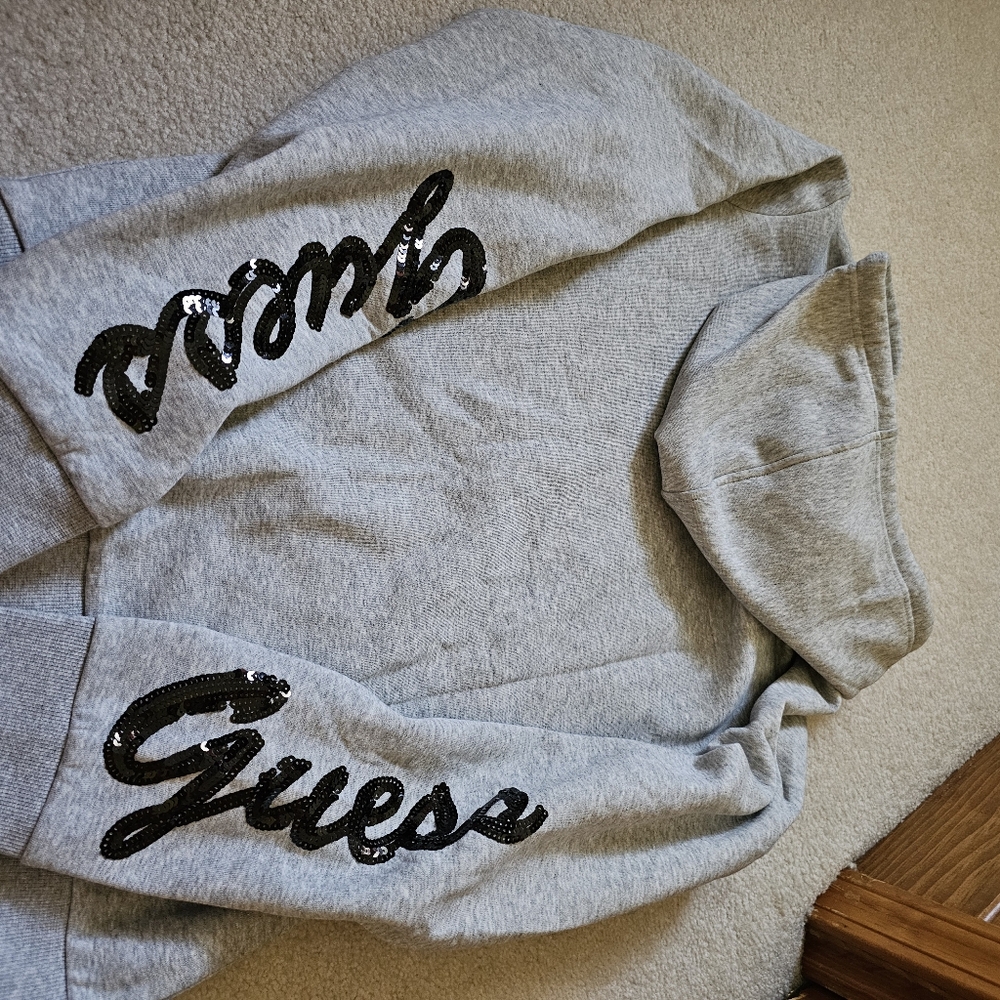 Guess fleece jacket with hood